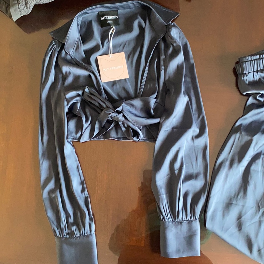 NWT Kittenish Satin Set